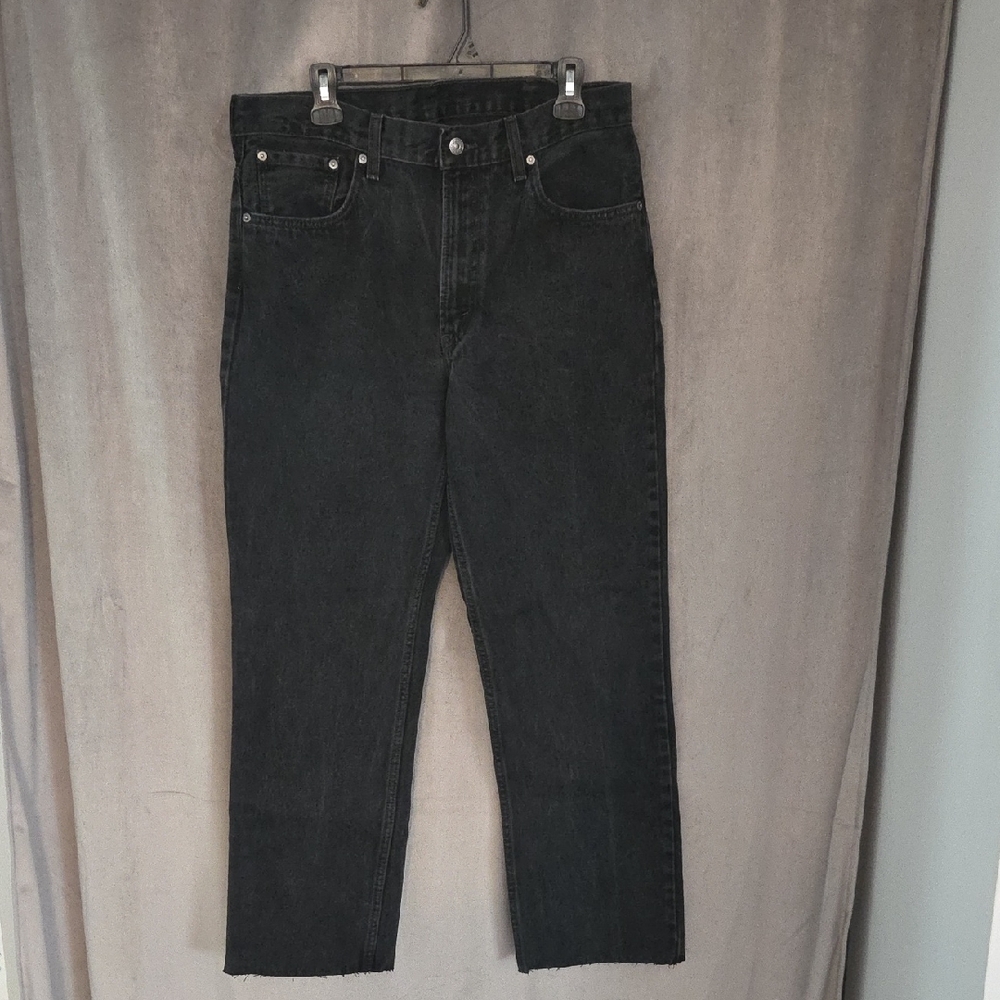 Levi's Size 36 Cutoff Dark Wash Denim Jeans